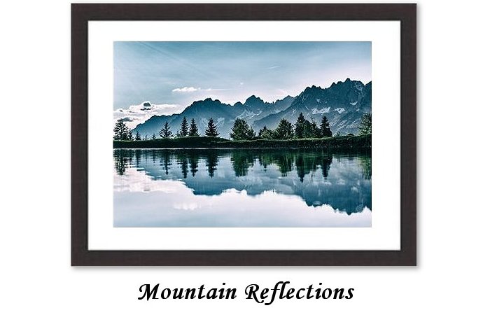 Mountain Reflections Framed Print